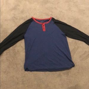 American Eagle 3/4 sleeve athletic fit henley